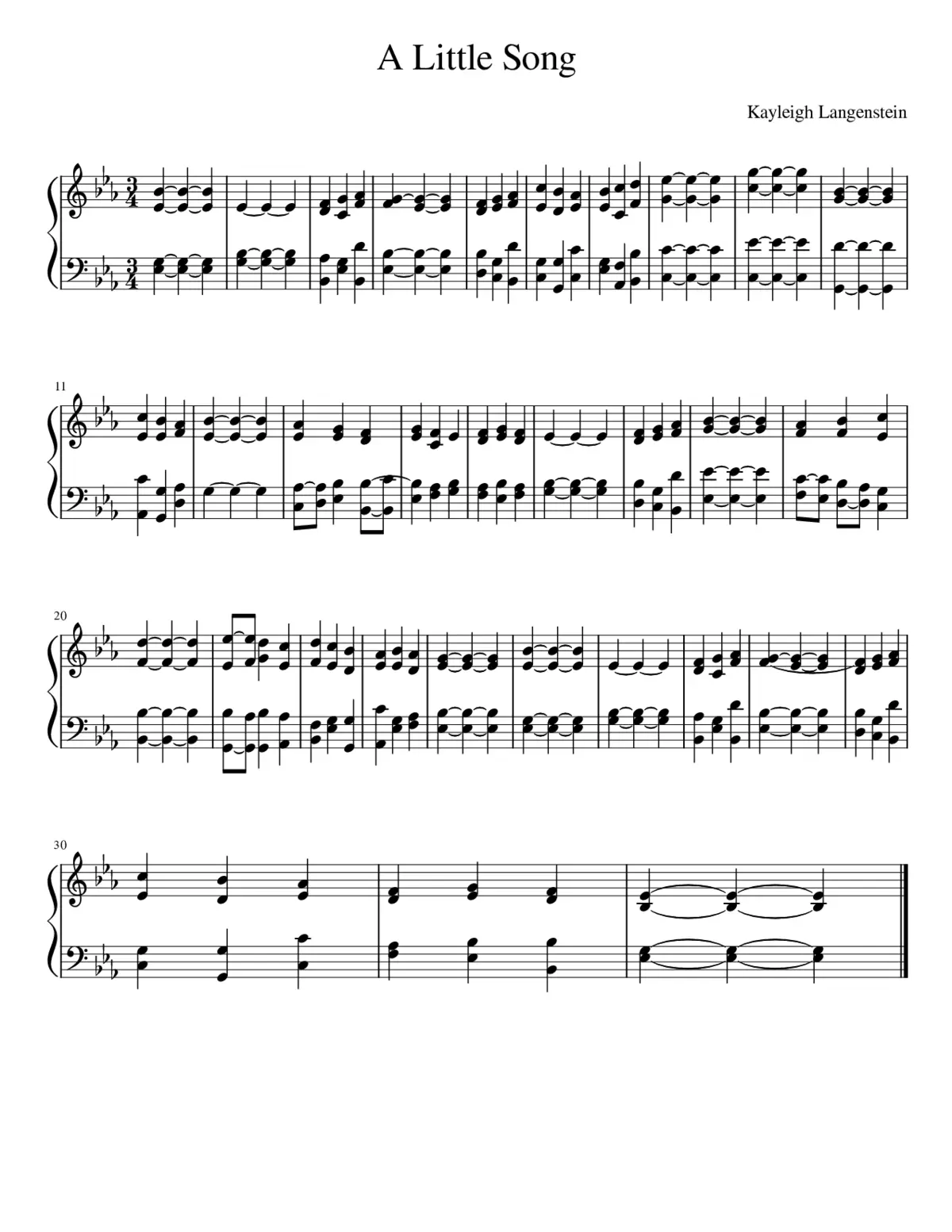 A Little Song - Page 1