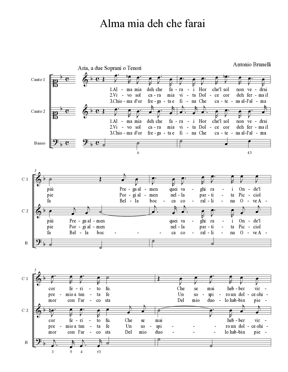 Alma mia deh che farai - Page 1