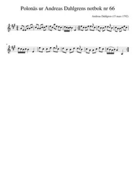 Polonäs ur Andreas Dahlgrens notbok nr 66