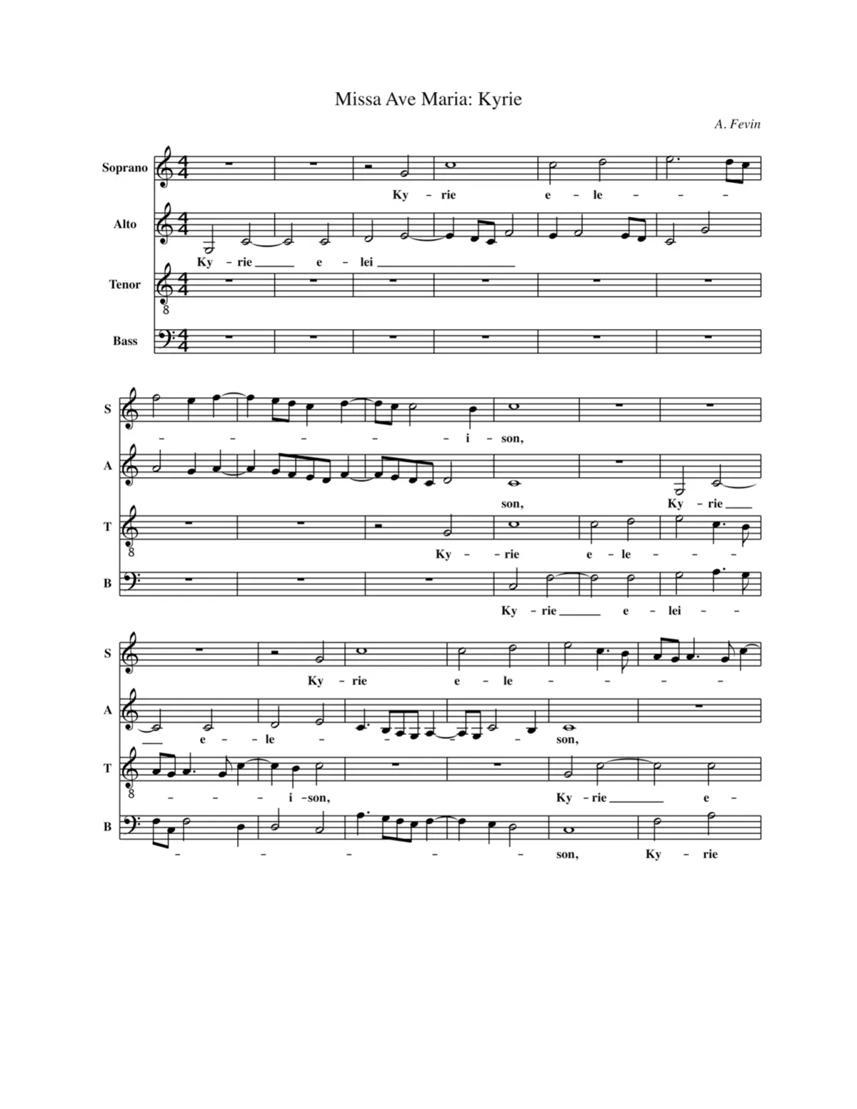Missa Ave Maria - Page 1