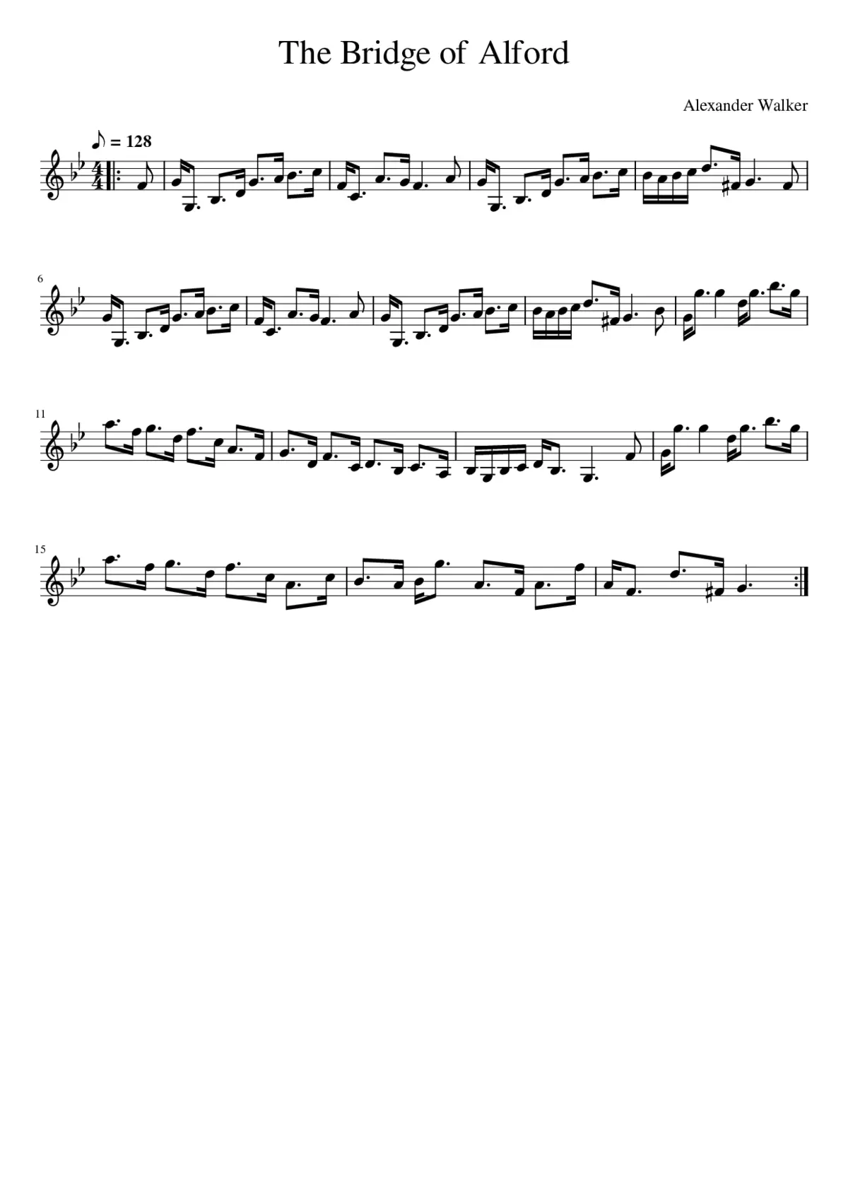 The Bridge of Alford - Page 1