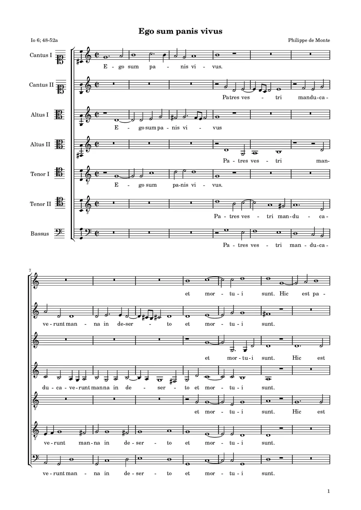 Ego sum panis vivus - Page 1