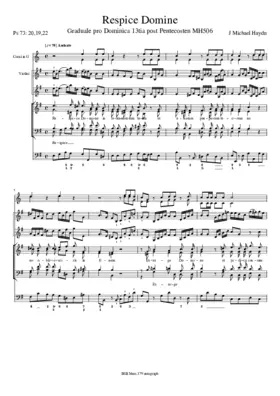 Respice Domine, MH 506