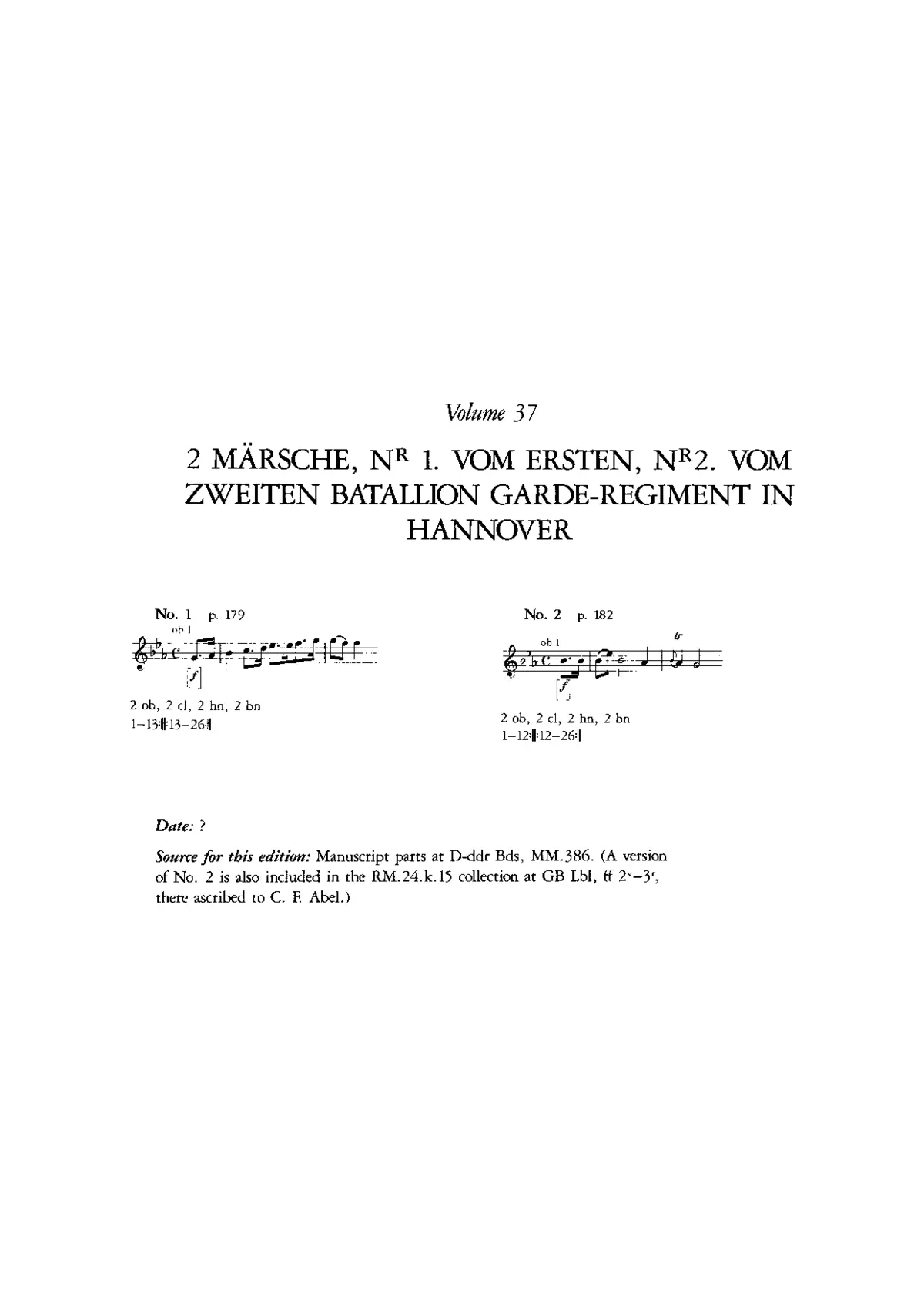 2 Märsche of Bataillon Garde-Regiments in Hannover - Page 1