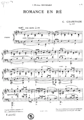 Romance en Ré, Op.137