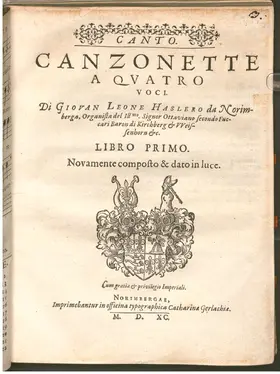24 Canzonette a 4 voci, Libro 1