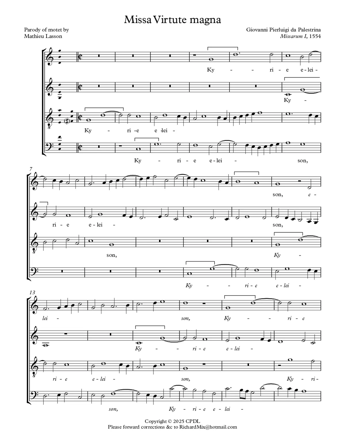 Missa Virtute magna - Page 1