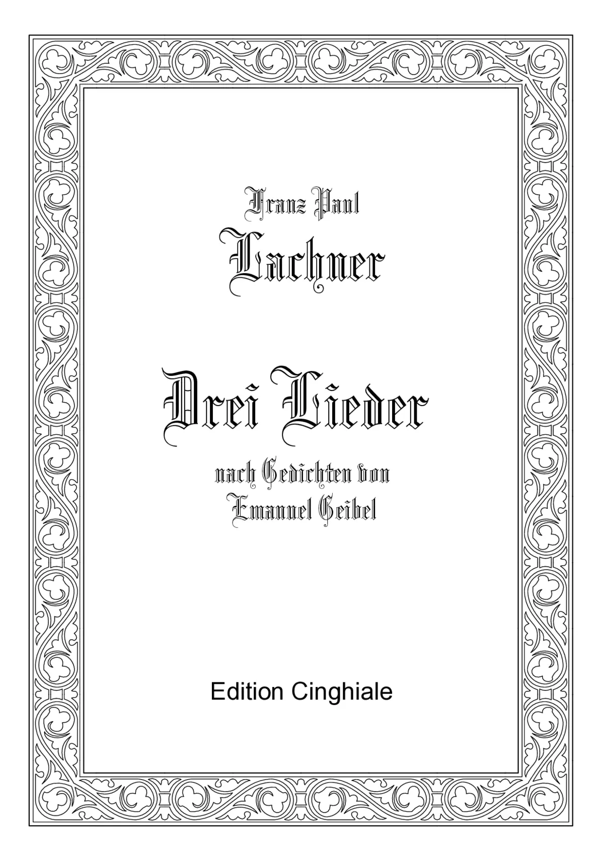 3 Lieder nach Gedichten von Emanuel Geibel - Page 1