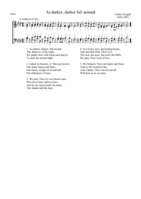 As darker, darker fall around