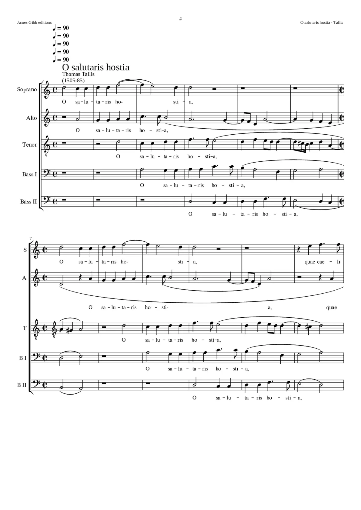 O salutaris hostia - Page 1