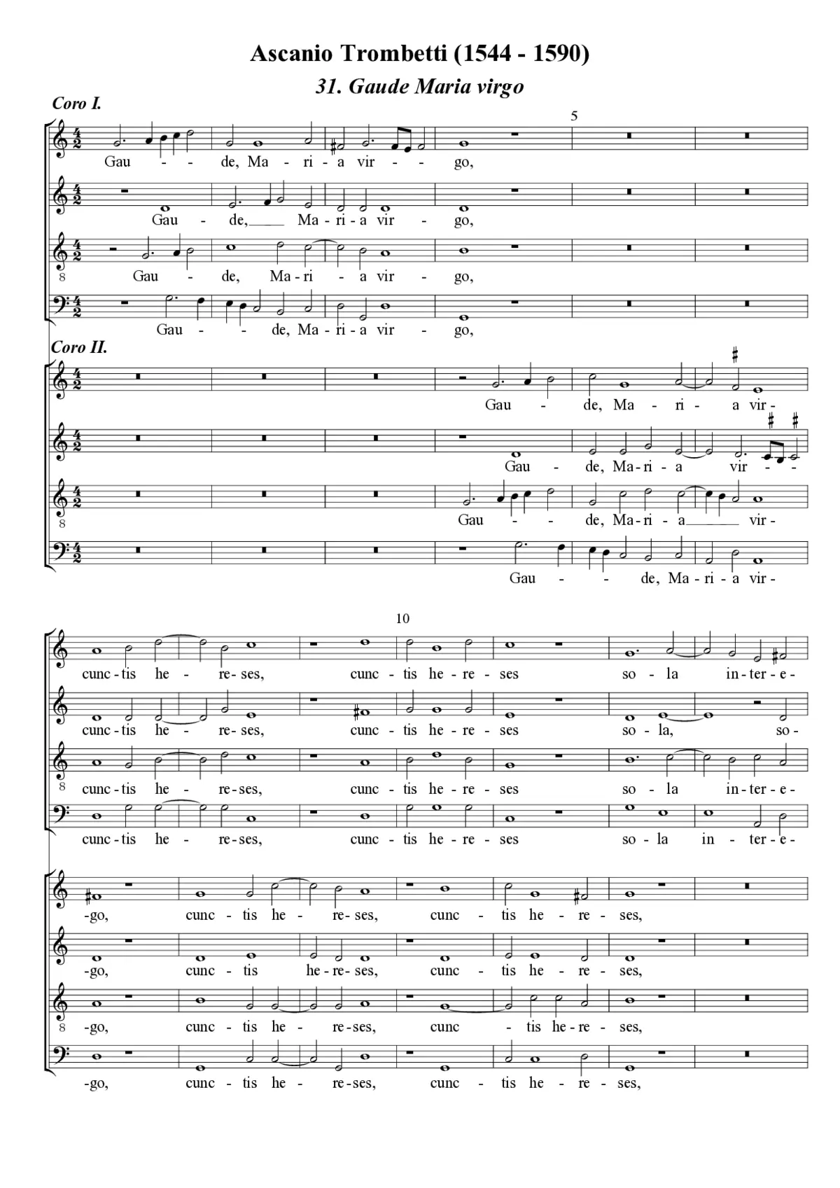 Gaude Maria - Page 1