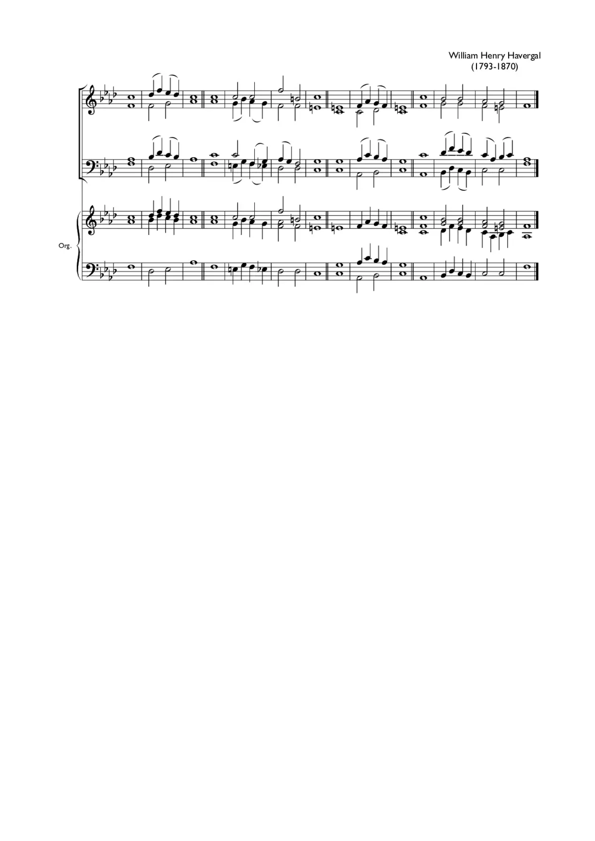 Double chant in F minor I - Page 1