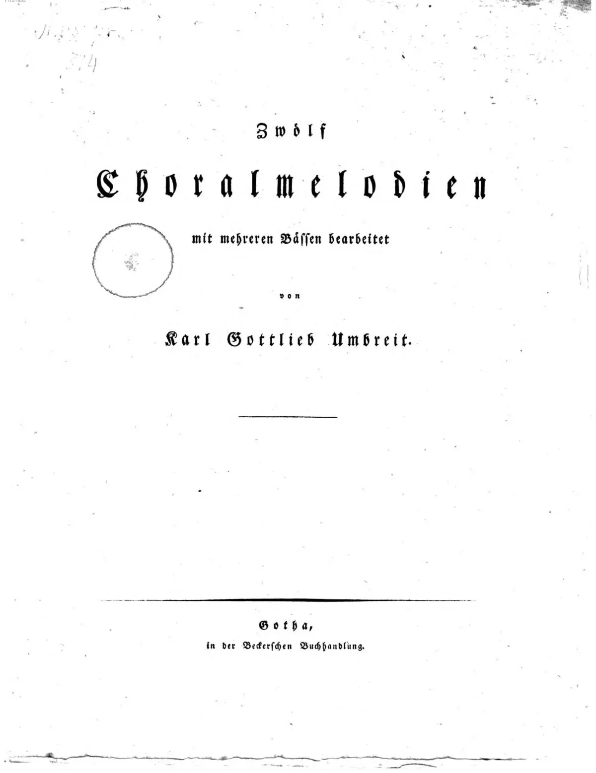 12 Choralmelodien mit mehreren Bässen bearbeitet - Page 1