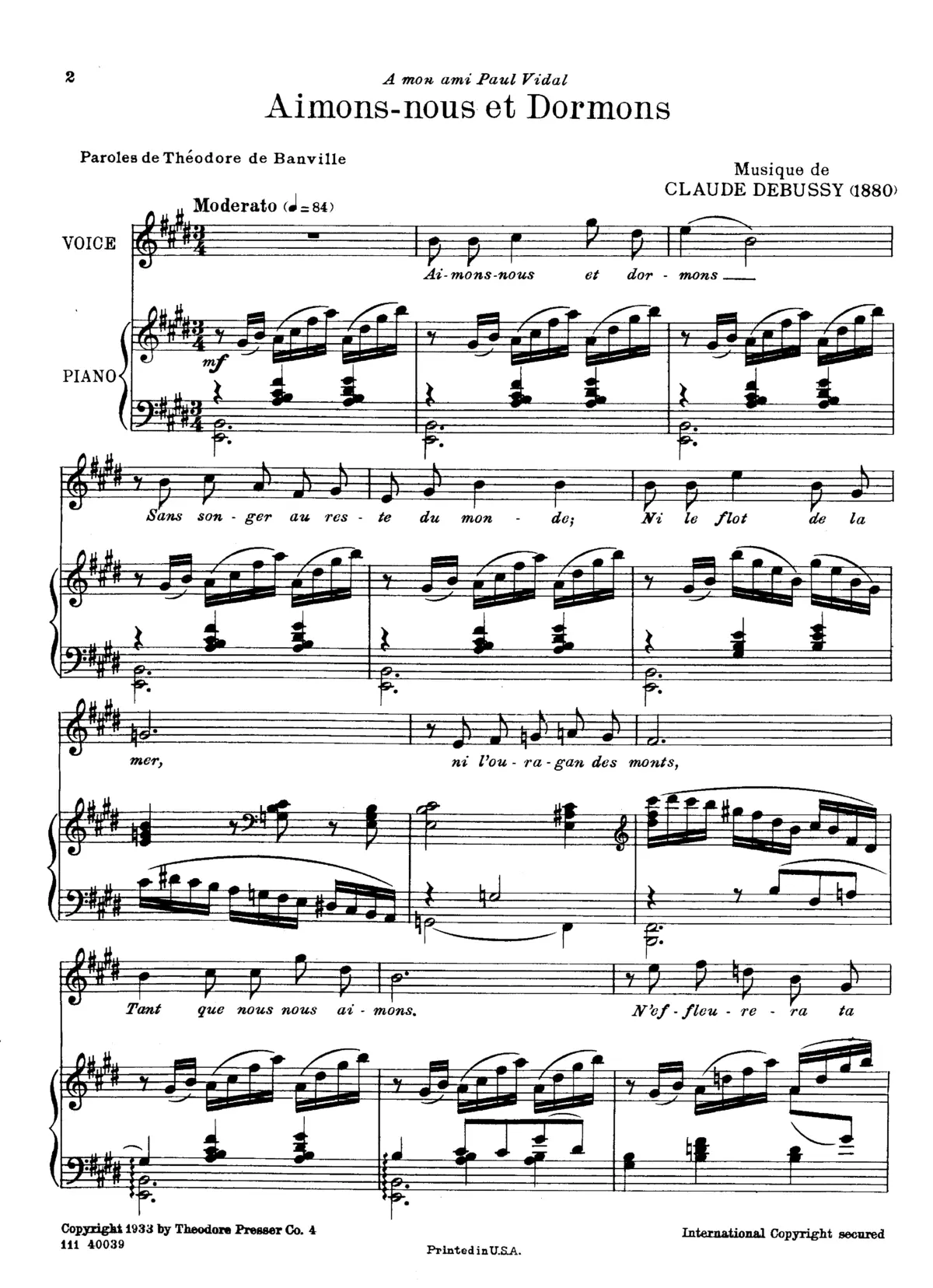 Aimons-nous et dormons - Page 1