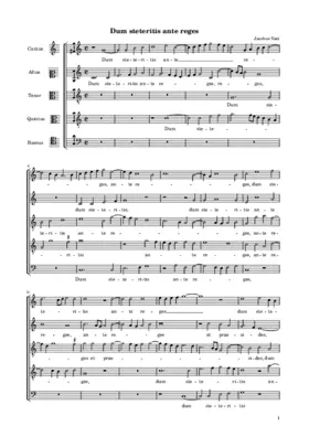 Dum steteritis ante reges