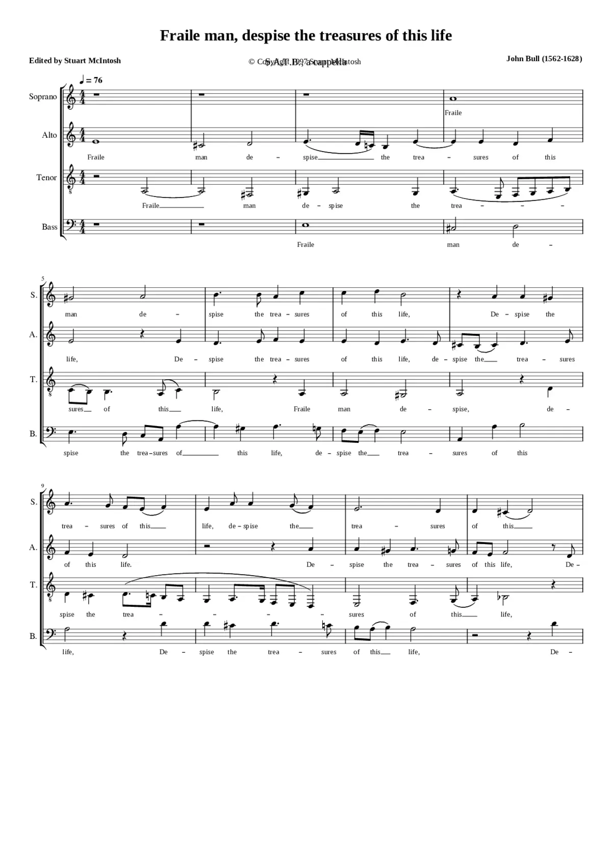 Fraile man despise the treasures of this life - Page 1