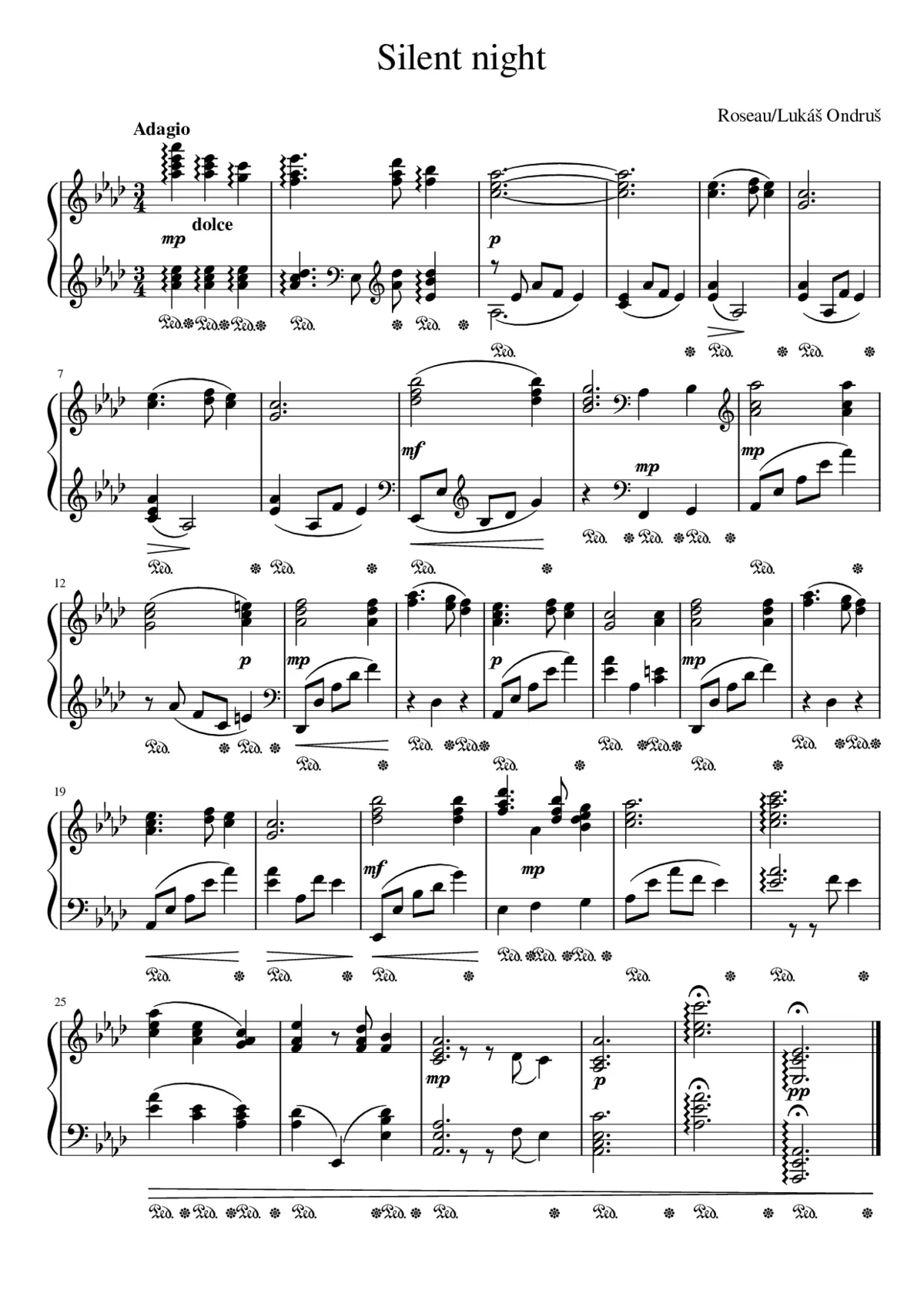 Stille Nacht heilige Nacht H.145 - Page 1