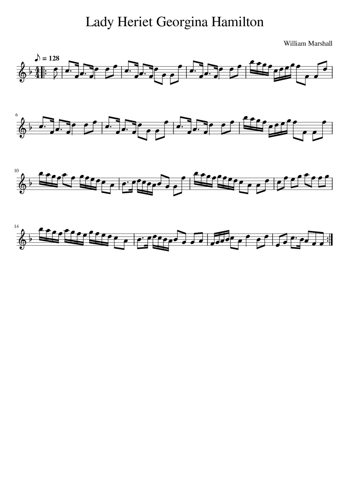 Lady Heriet Georgina Hamilton - Page 1