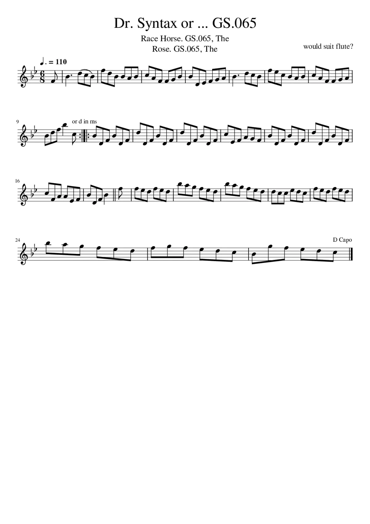 Dr. Syntax or ... GS.065 - Page 1