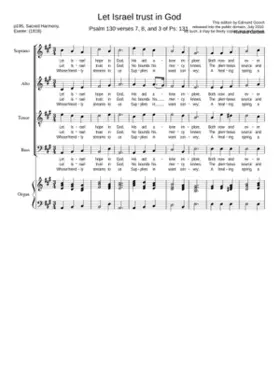 Let Israel trust in God