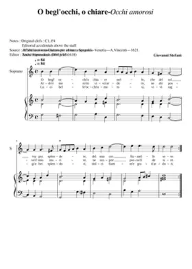 O begl'occhi - Occhi amorosi