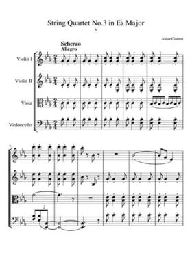 String Quartet No.3 in E flat Major; V--Allegro-Presto