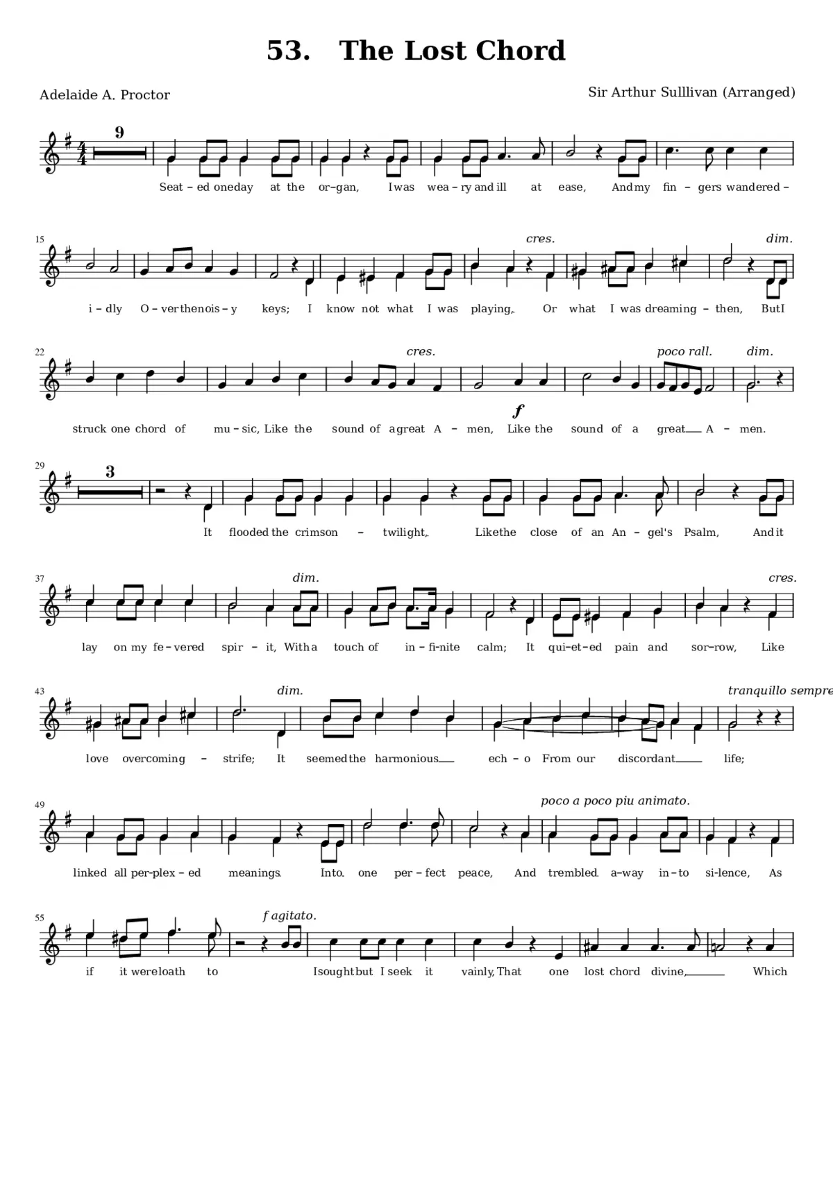 The Lost Chord - Page 1