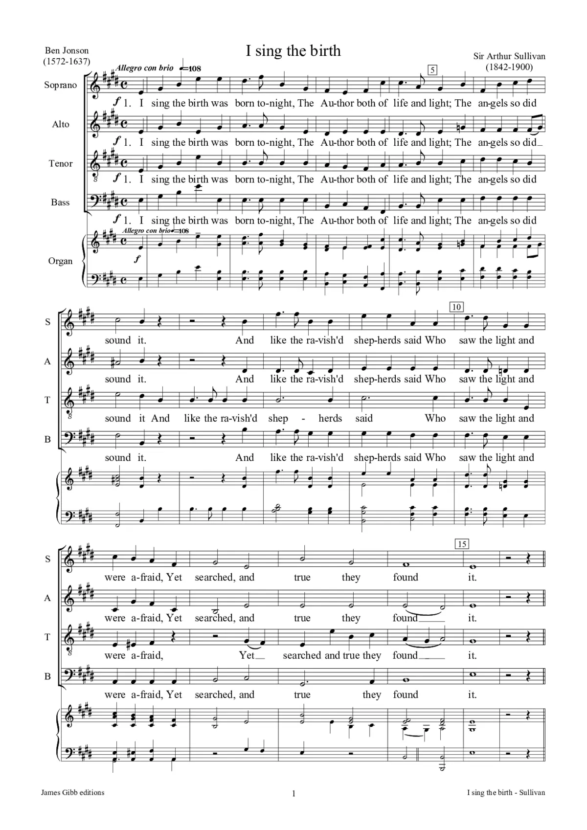 I sing the birth - Page 1