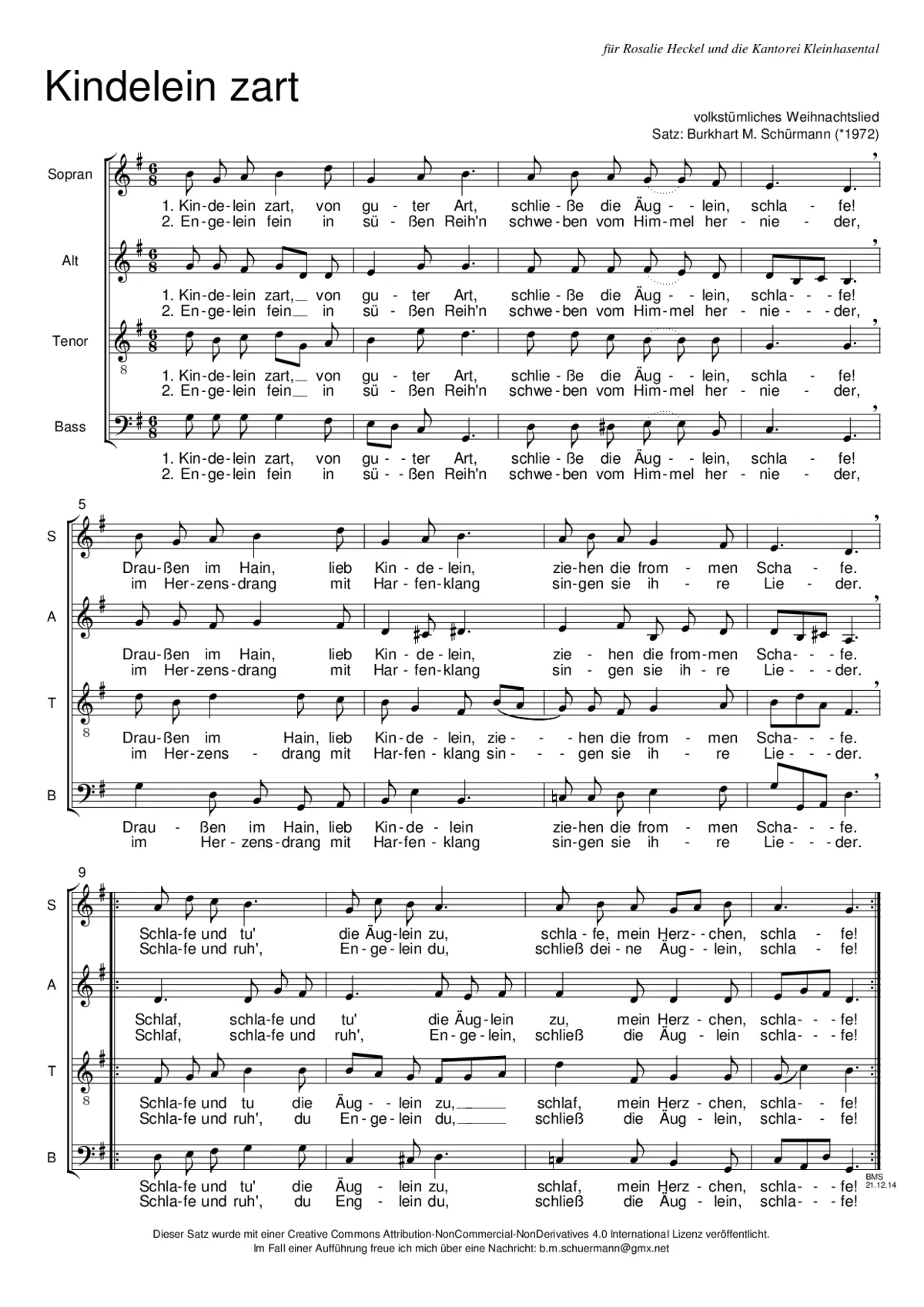 Kindelein zart - Page 1