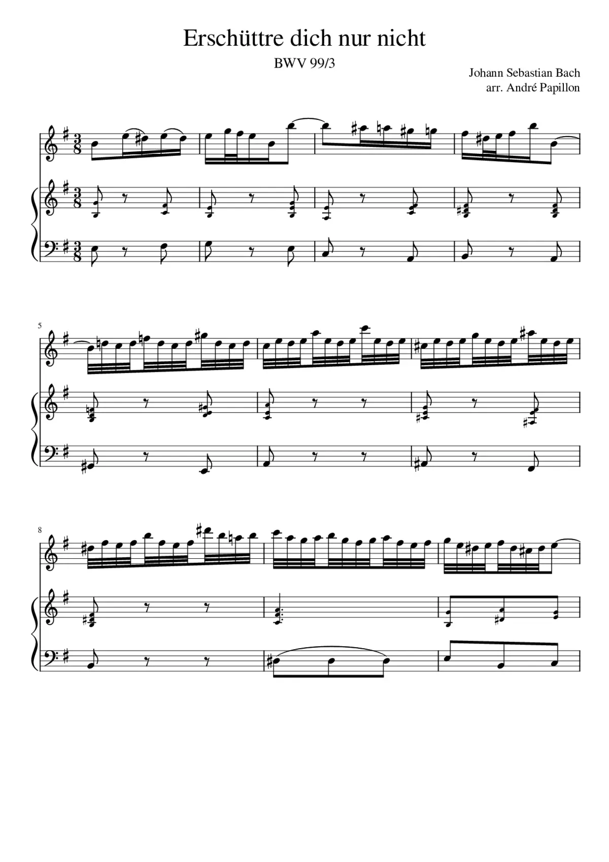 Was Gott tut das ist wohlgetan BWV 99 - Page 1