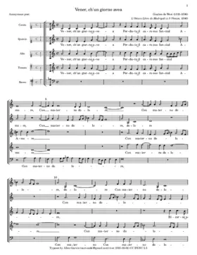 Vener, ch'un giorno avea