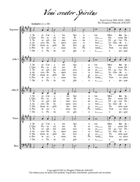 Veni, Creator in A a 5