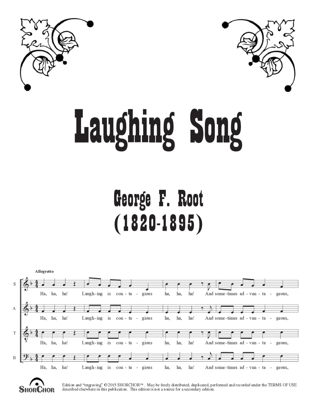Laughing song - Page 1