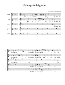 Nello sparir del giorno