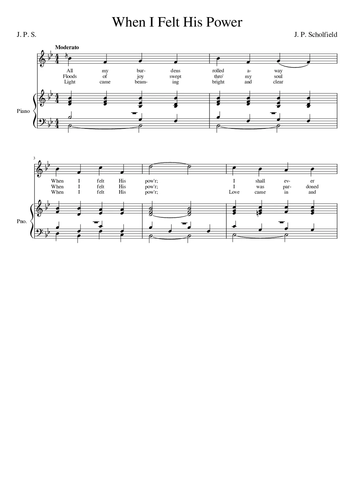 All my burdens rolled away (Scholfield) - Page 1