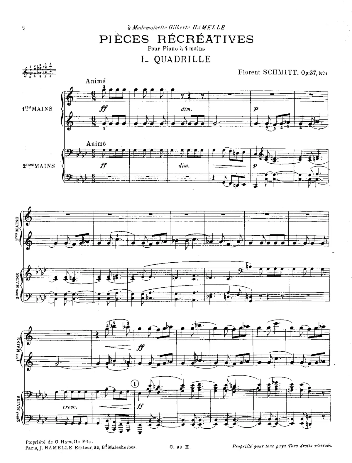 3 Pièces récréatives - Page 1