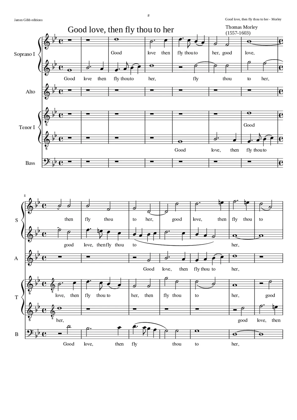 Good Love then fly thou to her - Page 1