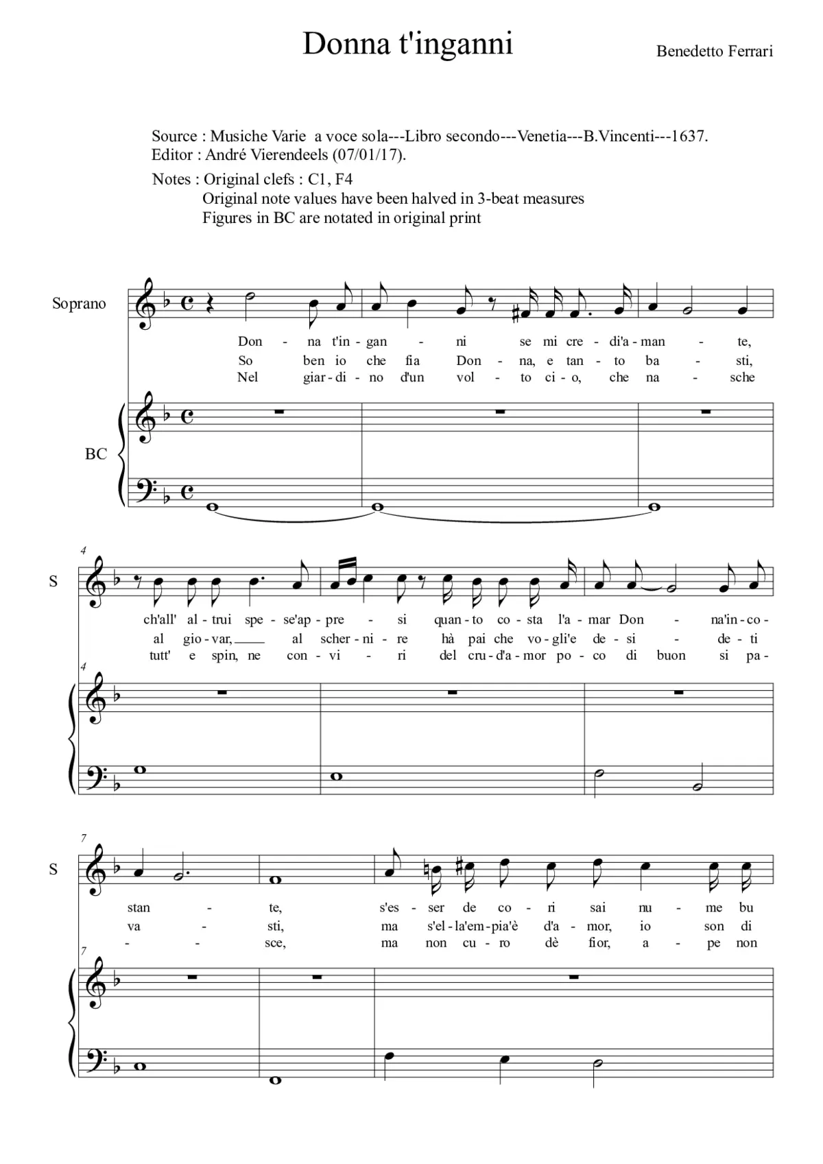 Donna t'inganni - Page 1