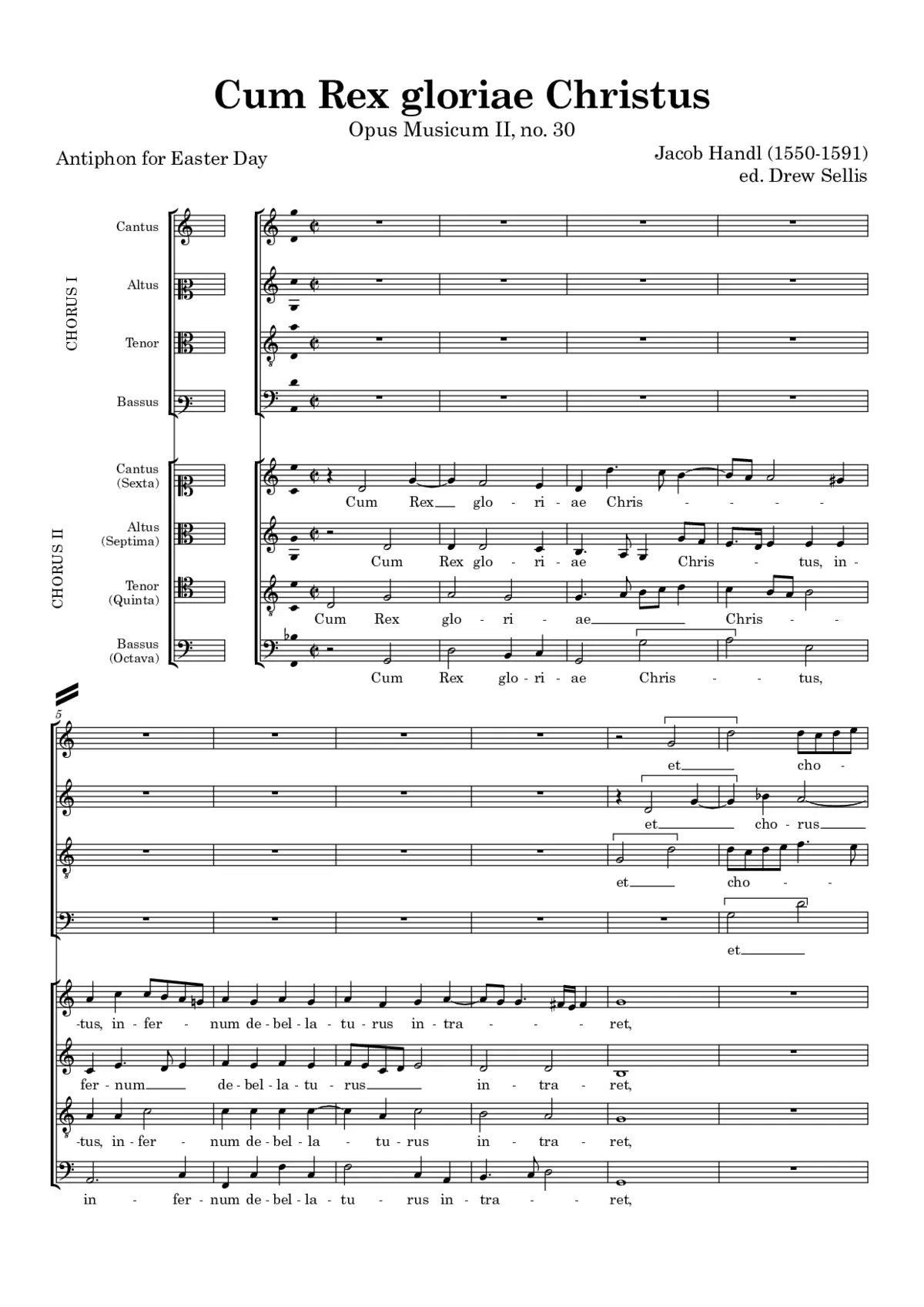 Cum Rex gloriae Christus - Page 1
