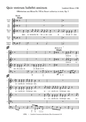 Offertorium: Quis vestrum habebit amicum