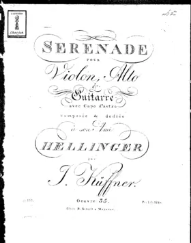 Serenade for Violin, Viola and Guitar