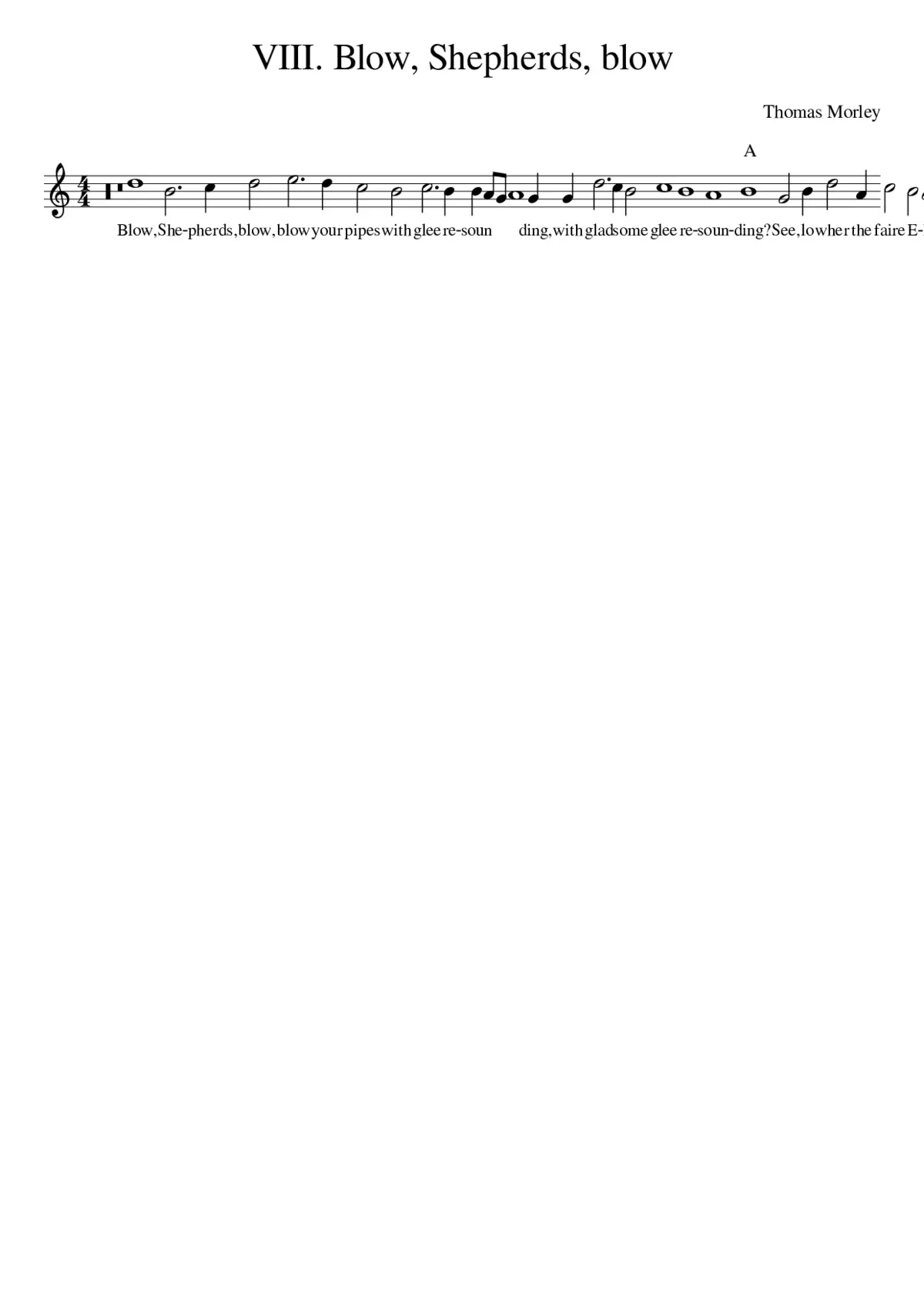 VIII. Blow Shepherds blow - Page 1