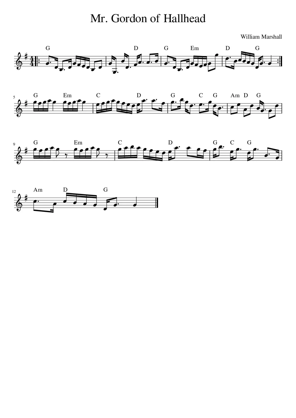 Mr. Gordon of Hallhead - Page 1