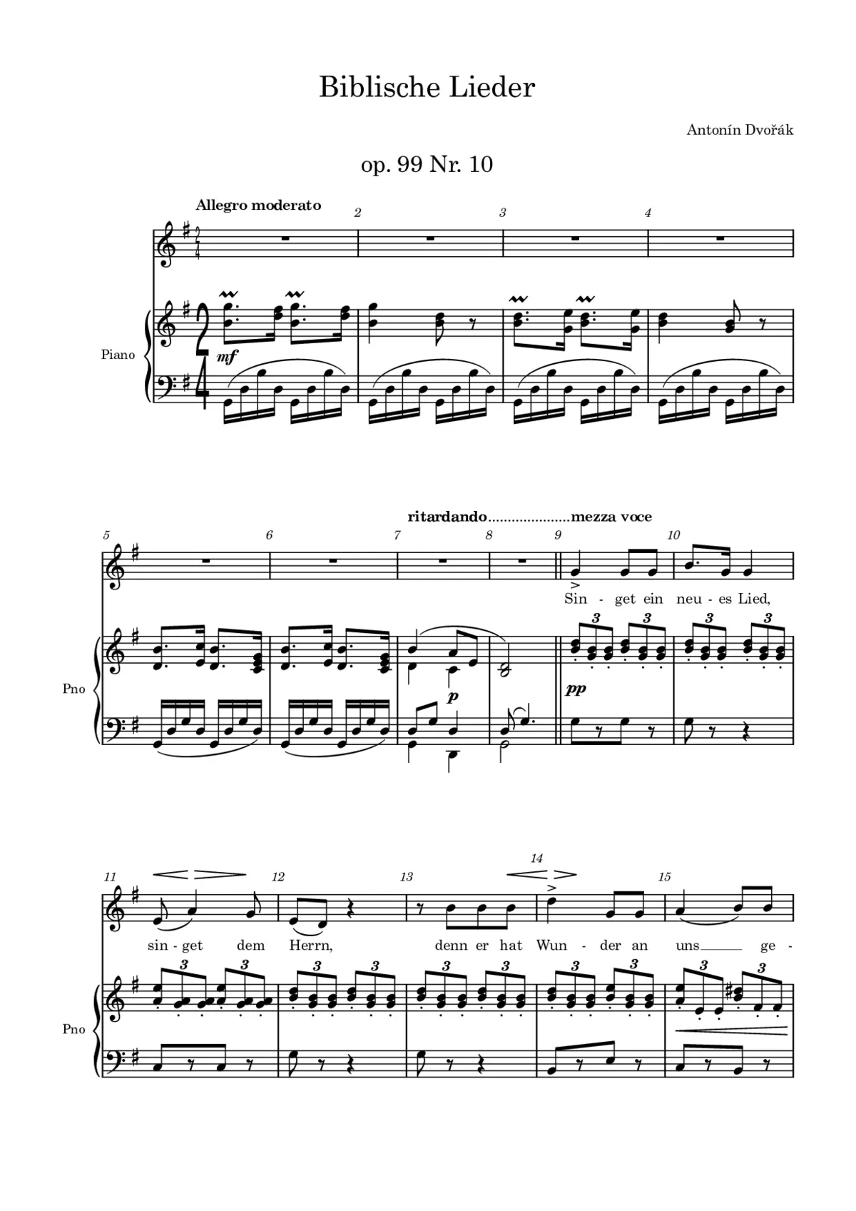 Biblical songs Op. 99 - Page 1