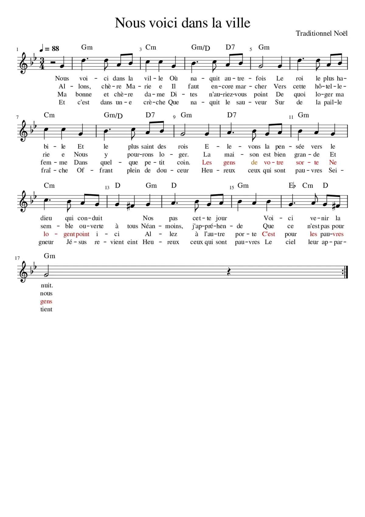 Nous voici dans la ville - Page 1