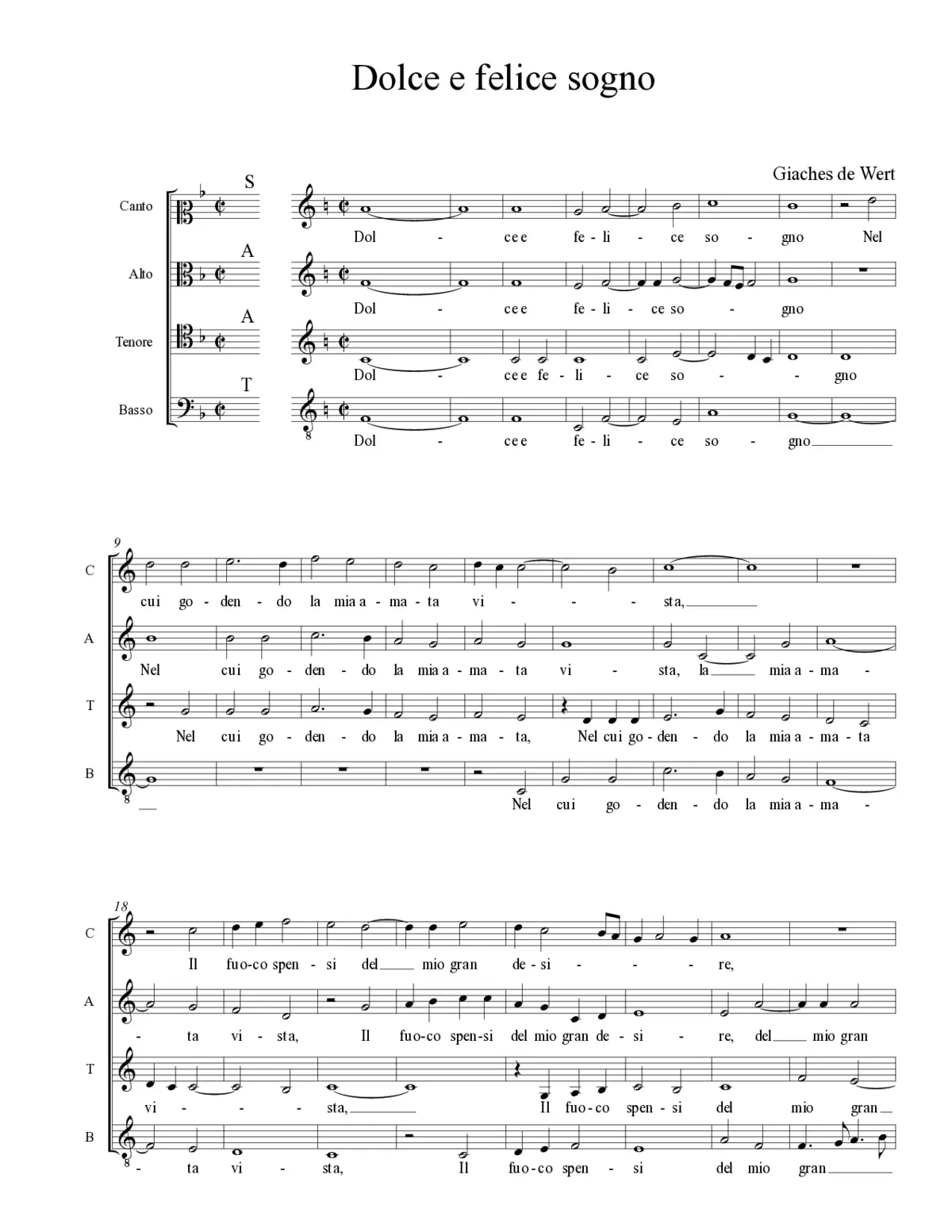Dolce e felice sogno - Page 1