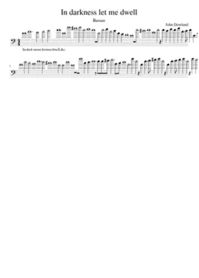 In darkness let me dwell