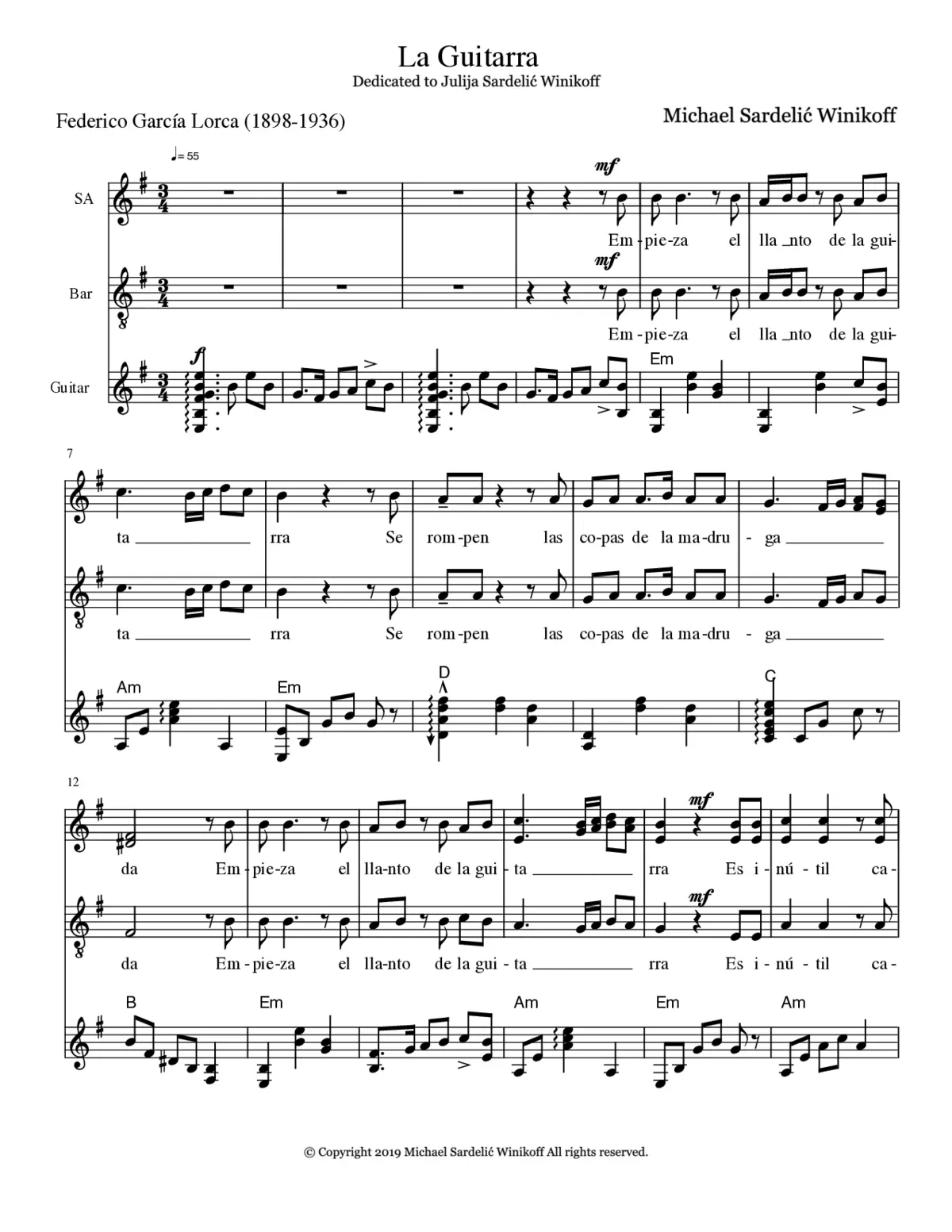 La Guitarra - Page 1