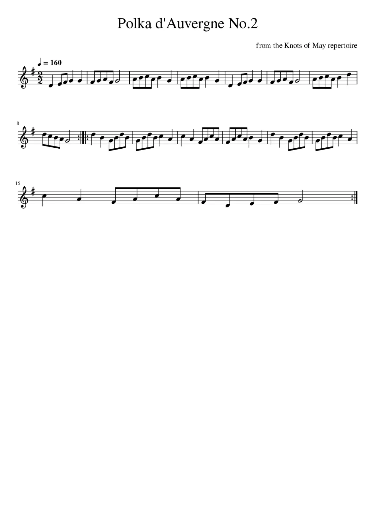 Polka d'Auvergne No.2 - Page 1