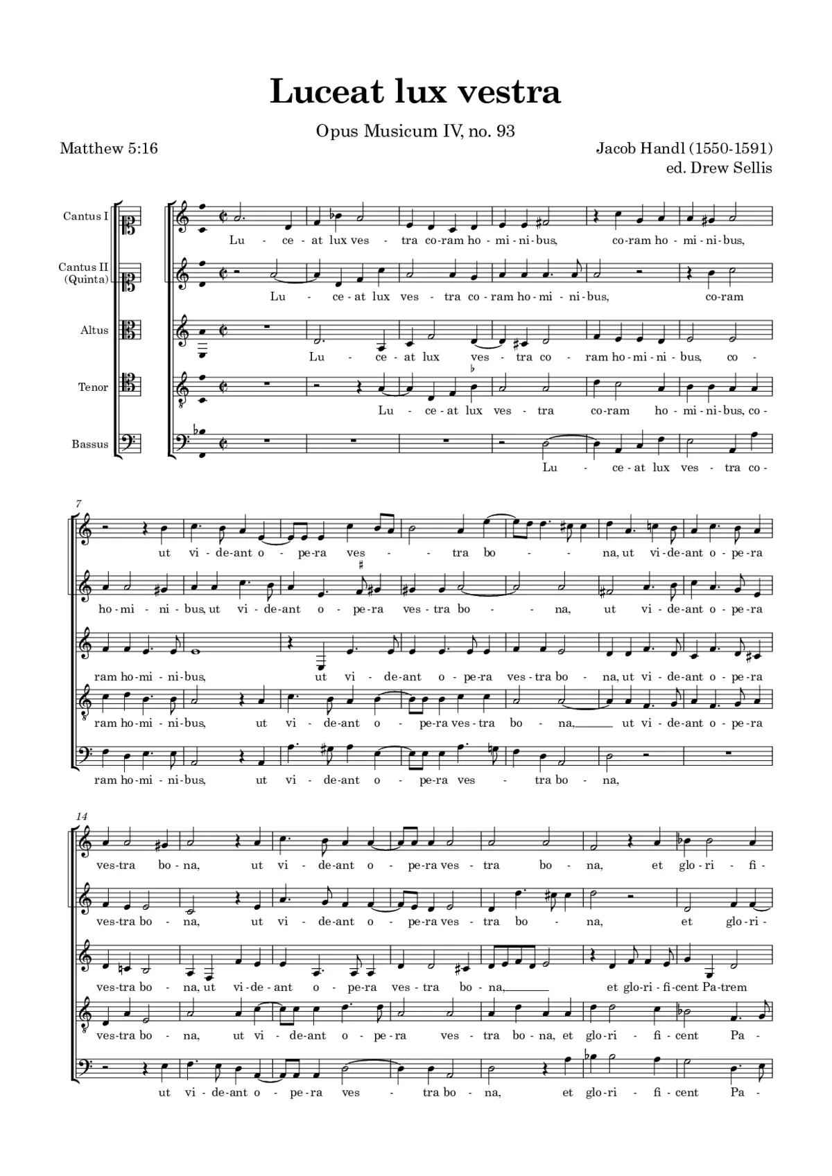 Luceat lux vestra - Page 1